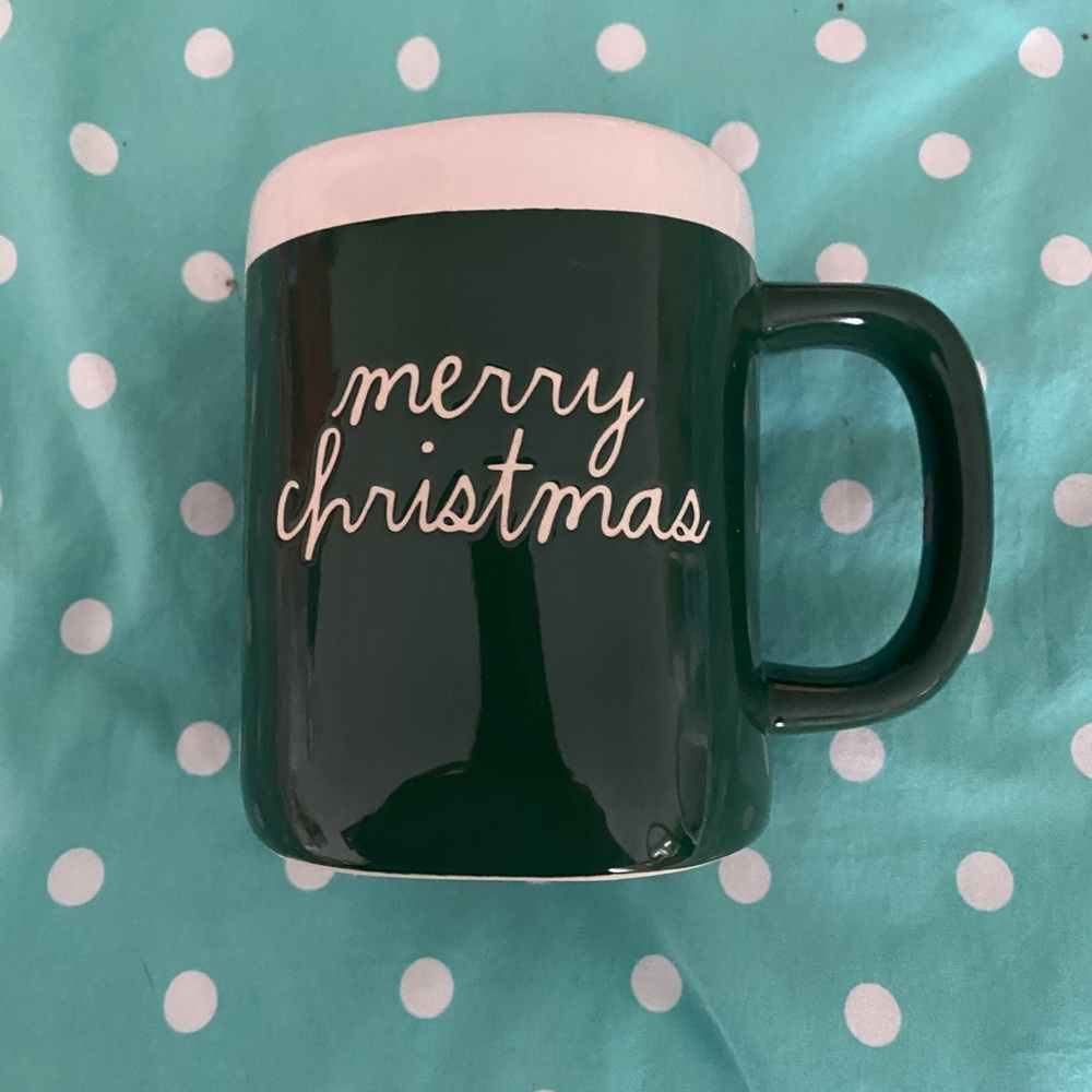 Rae Dunn Merry Christmas Reindeer Mug New
